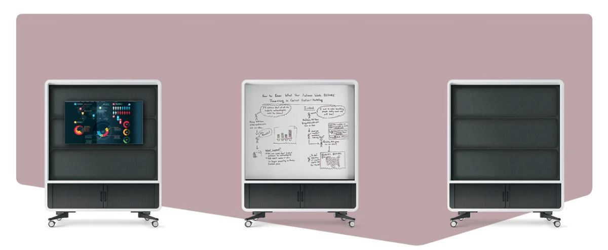 Mikomax-HushWall-verplaatsbaar-whiteboard-scherm-tv-houder-5